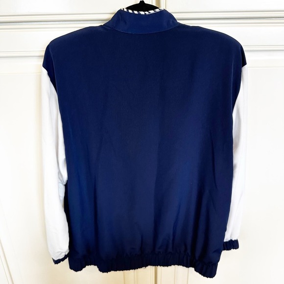 Vintage American Silver Threads USA Cat Lady 90s Y2K Zip Front Windbreaker Women - Picture 9 of 9